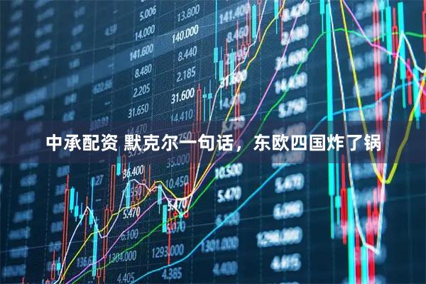 中承配资 默克尔一句话，东欧四国炸了锅