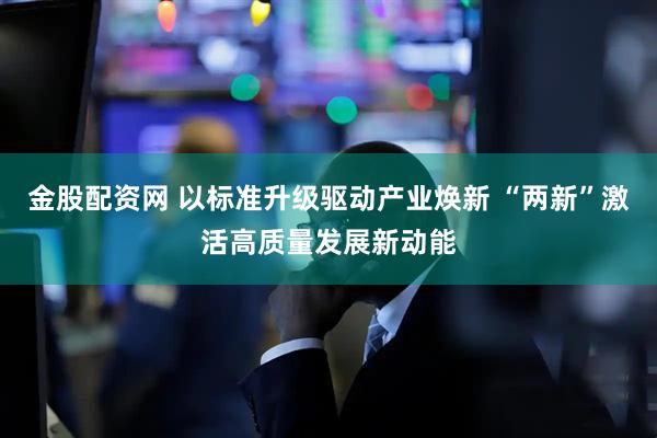 金股配资网 以标准升级驱动产业焕新 “两新”激活高质量发展新动能